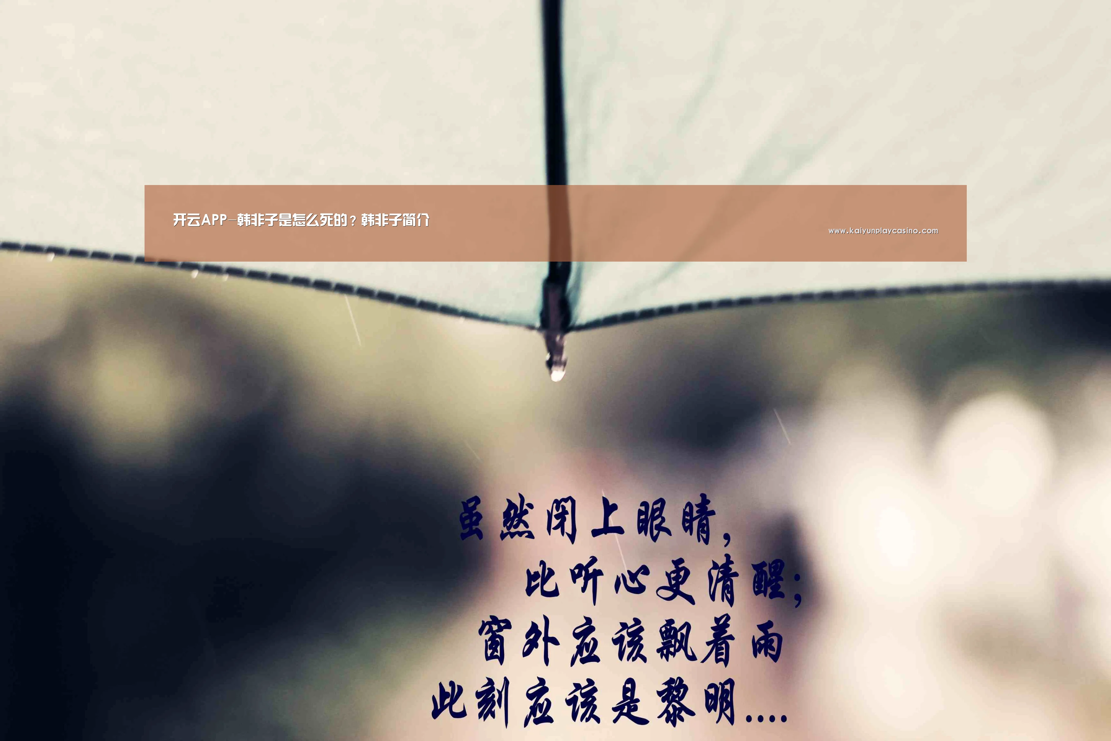 开云APP-韩非子是怎么死的?韩非子简介(图4) 开云APP